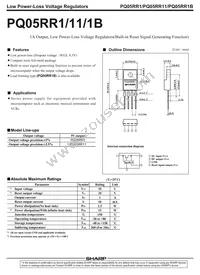 PQ05RR11 Datasheet Cover