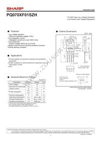 PQ070XF01SZH Datasheet Cover