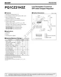 PQ1CZ21H2ZZ Datasheet Cover