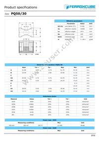 PQ50/30-3F4 Datasheet Cover