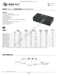 PQA50-D48-S5-DH Datasheet Cover