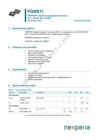 PQMB11Z Datasheet Cover