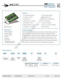 PR036A480T012FP Datasheet Cover