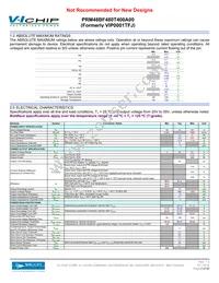 PRM48BF480T400A00 Datasheet Page 2