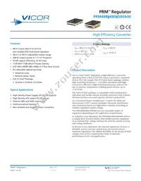 PRM48BF480T500A00 Datasheet Cover