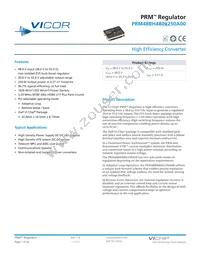 PRM48BH480M250A00 Datasheet Cover