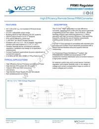 PRM48BH480T200B00 Datasheet Cover