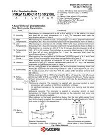 PRQV12.00CR1510Y00L Datasheet Page 4