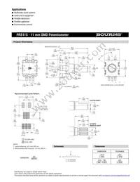 PRS11S-N20K-503B1 Datasheet Page 2