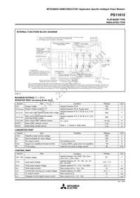 PS11012 Datasheet Page 2