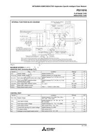 PS11016 Datasheet Page 2