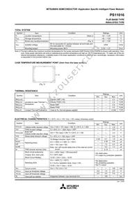 PS11016 Datasheet Page 3