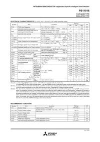 PS11016 Datasheet Page 4