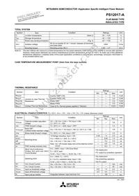 PS12017-A Datasheet Page 3