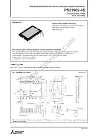 PS21962-4S Datasheet Cover