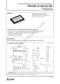 PS21997-4A Datasheet Cover