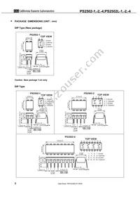 PS2502L-2-E3-A Datasheet Page 2