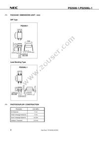 PS2506L-1-A Datasheet Page 4