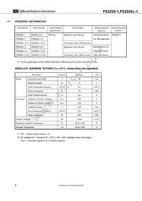 PS2535L-1-F3-A Datasheet Page 4