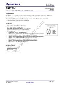 PS2701-1-V-A Datasheet Cover
