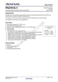 PS2701A-1-V-A Datasheet Cover