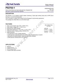 PS2702-1-V-A Datasheet Cover