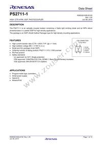 PS2711-1-F3-A Datasheet Cover