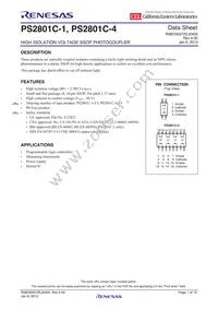 PS2801C-1Y-F3-A Datasheet Cover