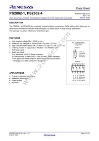 PS2802-1-F3-K-A Datasheet Cover