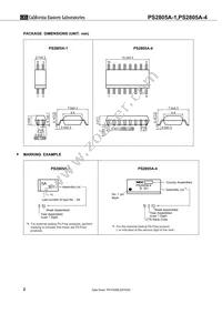PS2805A-4-A Datasheet Page 2