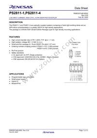 PS2811-1-M-A Datasheet Cover