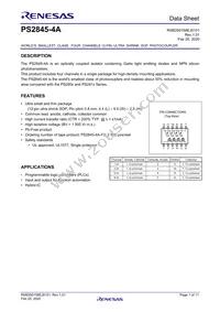 PS2845-4A-F3-AX Datasheet Cover