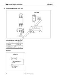 PS2861-1-F3 Datasheet Page 2