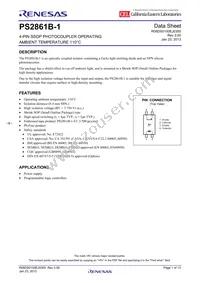 PS2861B-1Y-M-A Datasheet Cover