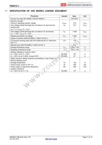 PS2913-1-M-AX Datasheet Page 11