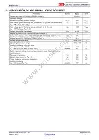 PS2915-1-AX Datasheet Page 11