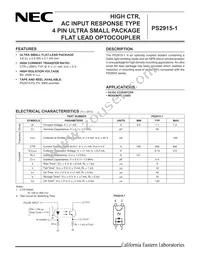 PS2915-1-F3 Datasheet Cover