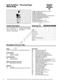 PS31M-US11RT-M00 Datasheet Cover