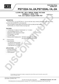 PS7122AL-1A-A Datasheet Cover