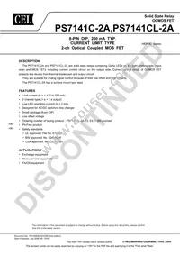PS7141CL-2A-E3-A Datasheet Cover