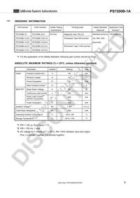 PS7200B-1A-F3-A Datasheet Page 3