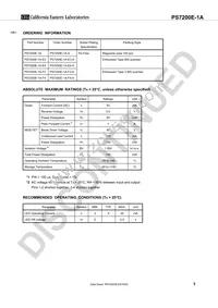 PS7200E-1A-F3-A Datasheet Page 3