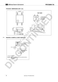 PS7200K-1A-E3-A Datasheet Page 2