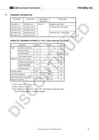 PS7200U-1A-F3-A Datasheet Page 3