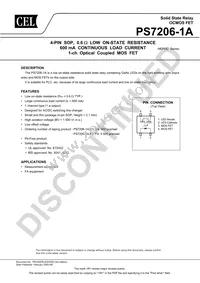 PS7206-1A-F3-A Datasheet Cover