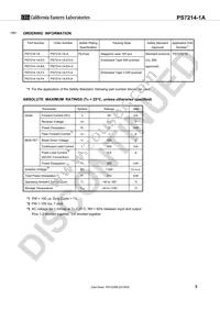 PS7214-1A-E3-A Datasheet Page 3