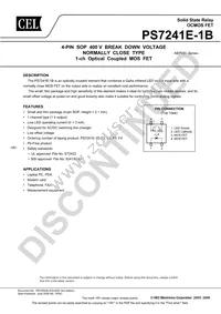 PS7241E-1B-F3-A Datasheet Cover