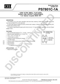 PS7801C-1A-A Datasheet Cover