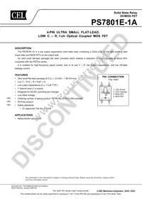 PS7801E-1A-F3-A Datasheet Cover