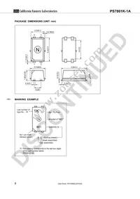 PS7801K-1A-F3-A Datasheet Page 2